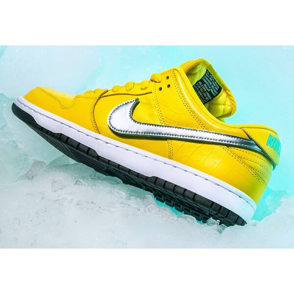 ナイキ SB dunk low Diamond Supply Co "Canary Diamond" Yellow