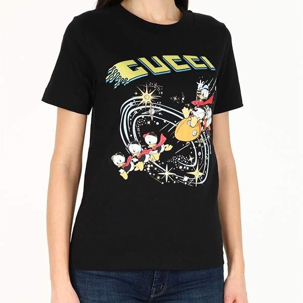 グッチ DISNEY（ディズニー）x グッチ ドナルドダック Tシャツ 偽物 644671XJDBD1043