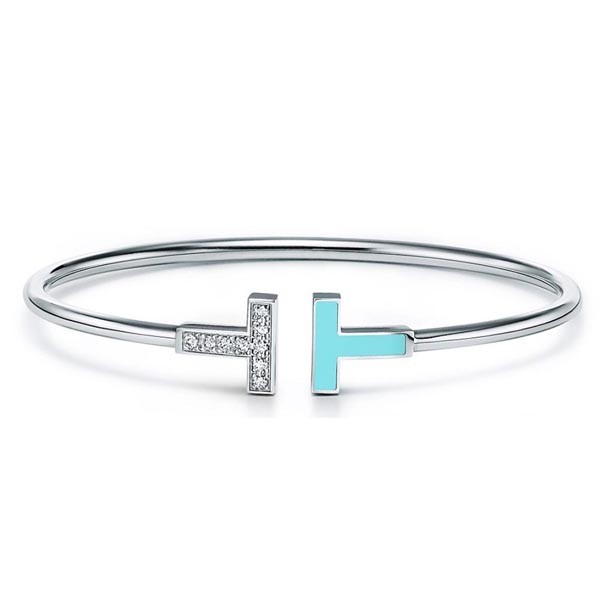 ティファニー Tブレスレット 偽物 大好評スタイル【Tiffany&Co】モダン風ブレスレット☆Tiffany T