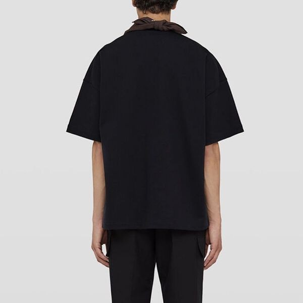 【2022SS】JIL SANDER コピー★ グラフィックパッチ コットンTシャツ JSMU707025MU248508