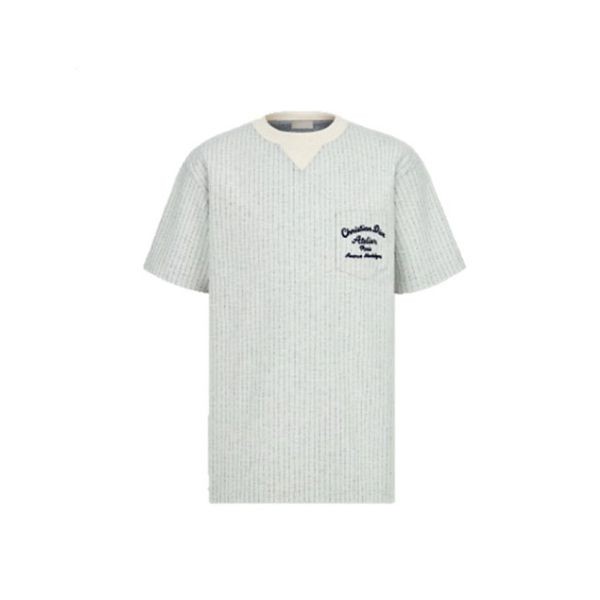 ディオール Tシャツ 偽物 オーバー アトリエ ロゴ ウール 3色 213J637A0739C870