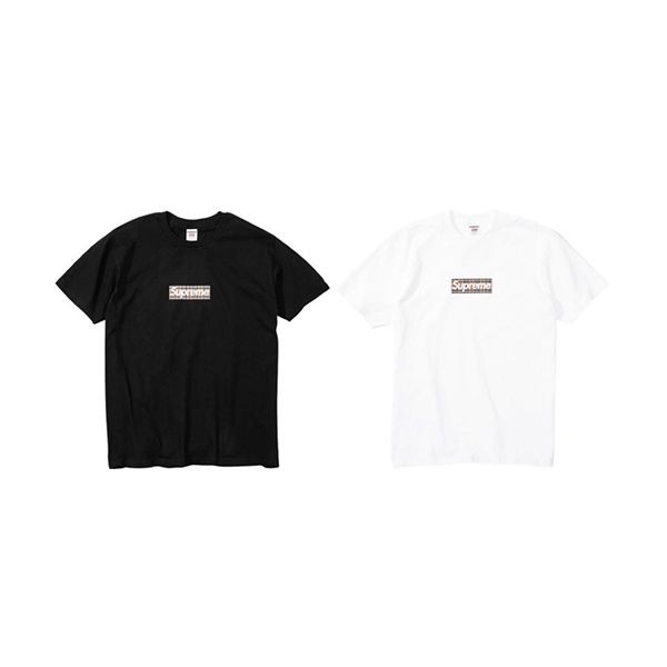 シュプリーム バーバリー 偽物 Tシャツ Box Logo Tee ボックスロゴ 2色