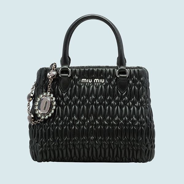 《送料無料》☆MiuMiu☆クリスタル ナッパレザー ハンドバッグ コピー 6色 5BA067FVJF0002VOOO