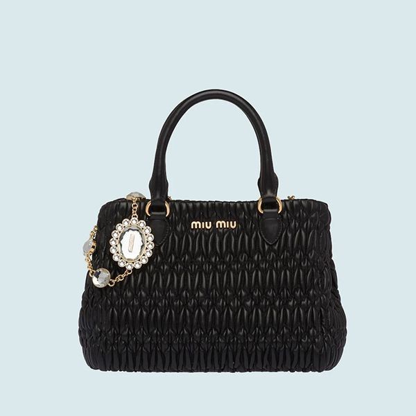 《送料無料》☆MiuMiu☆クリスタル ナッパレザー ハンドバッグ コピー 6色 5BA067FVJF0002VOOO