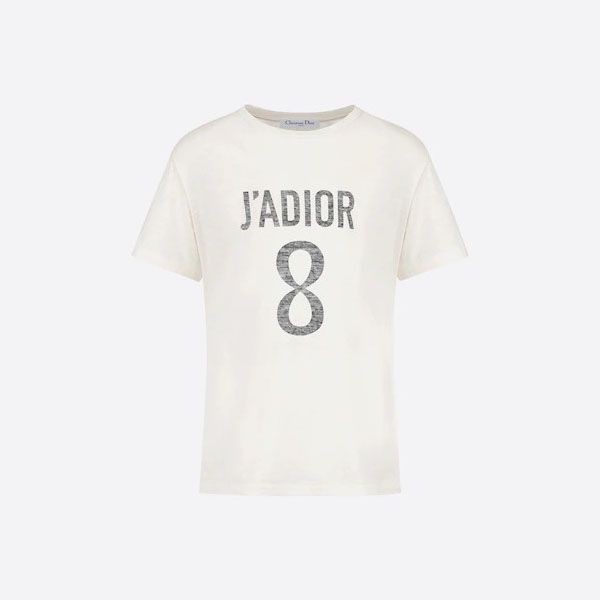 ディオール JADIOR 8 Tシャツ パロディ コットン リネン ラウンド ネック 213T03TC001X0200