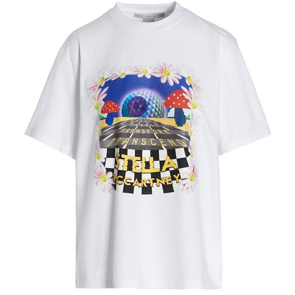 【22SS】ステラマッカートニー デイトリッパー コットン Tシャツ パロディ5112403SPW559000