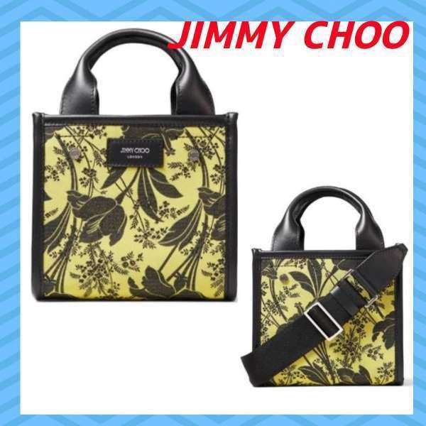 新作！JIMMY CHOO 偽物★フラワープリント トートバッグ ペイズリー SHOPPERTOTESZQC