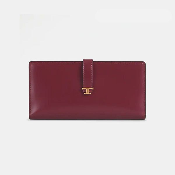 トッズ 偽物☆PURSE IN LEATHER☆レザーウォレット☆長財布☆送料込 XAWTSIBO401RREB999