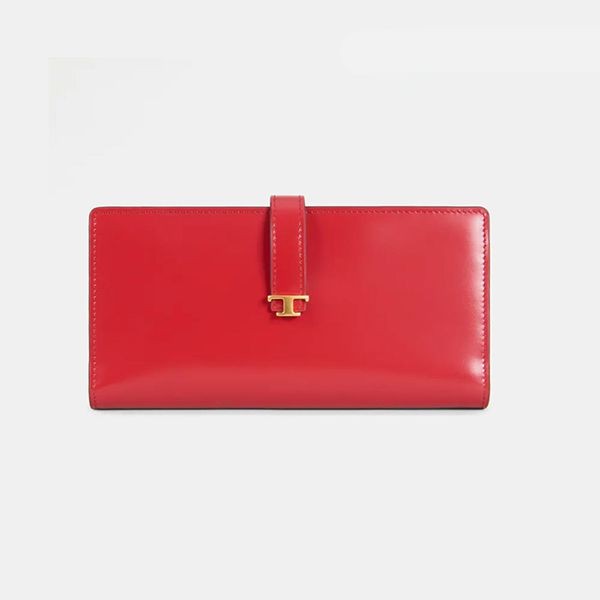 トッズ 偽物☆PURSE IN LEATHER☆レザーウォレット☆長財布☆送料込 XAWTSIBO401RREB999