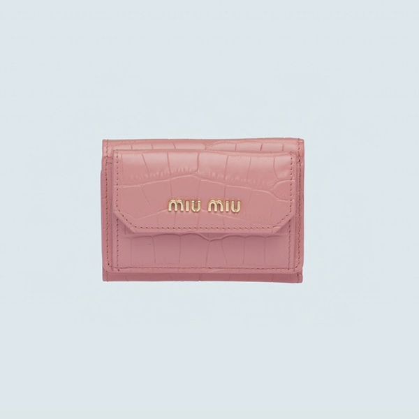 ★国内発送★ MIUMIU コピー クロコダイルプリント ミニ財布 5色5MH0212B8GF0028