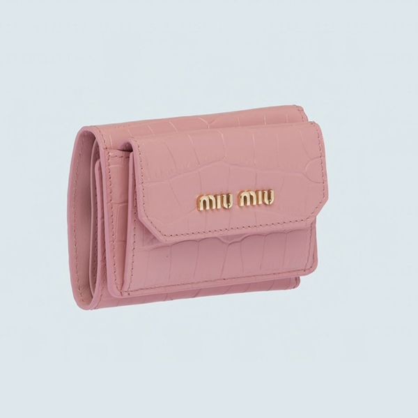 ★国内発送★ MIUMIU コピー クロコダイルプリント ミニ財布 5色5MH0212B8GF0028