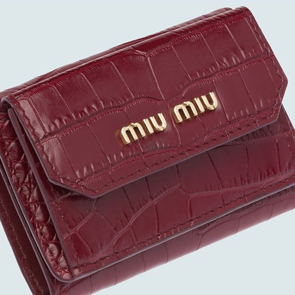 ★国内発送★ MIUMIU コピー クロコダイルプリント ミニ財布 5色5MH0212B8GF0028