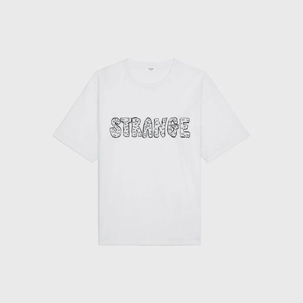 STRANGEロゴ♪セリーヌ メンズ ルーズTシャツ 偽物☆3カラー♪2X826501F01CC