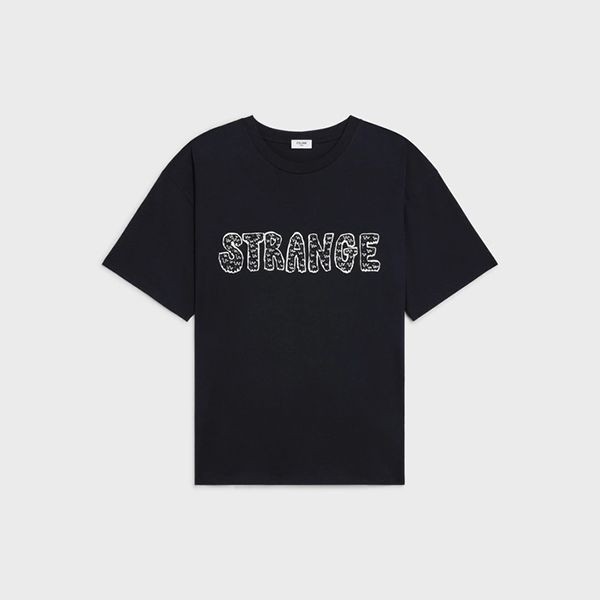 STRANGEロゴ♪セリーヌ メンズ ルーズTシャツ 偽物☆3カラー♪2X826501F01CC