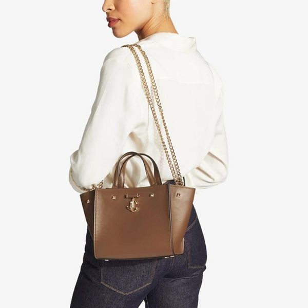 JIMMY CHOO シャイニーカーフレザー・トートバッグ 偽物 3色 VARENNETOTEBAGSDAW