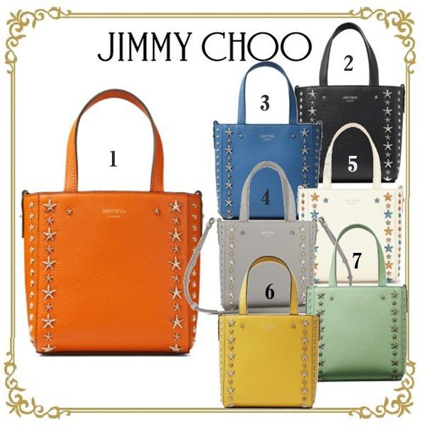 Jimmy Choo 偽物☆MINI PEGASI レザー ミニトートバッグ☆送料込 7色 MINIPEGASIUUF