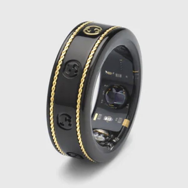 【グッチ】グッチ x Oura Ring 偽物 ロゴ リング