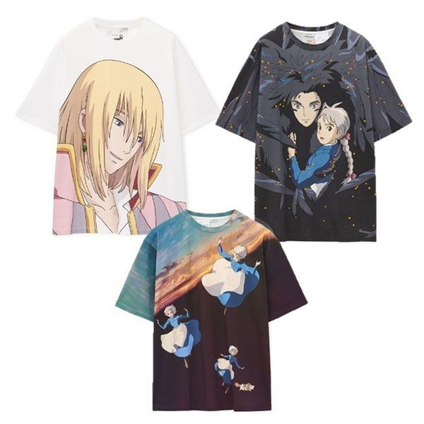限定コラボ ロエベ×ジブリ ハウルの動く城 Tシャツ コピー コットンw23050601