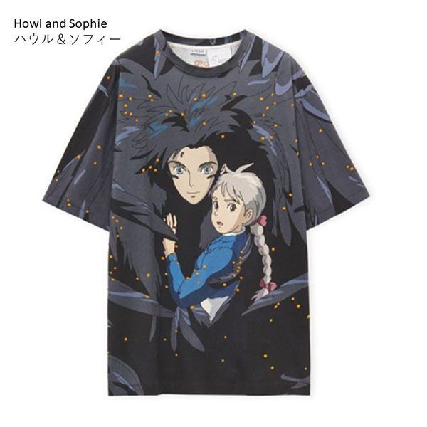 限定コラボ ロエベ×ジブリ ハウルの動く城 Tシャツ コピー コットンw23050601