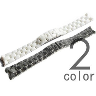 シャネル 腕時計 ベルト セラミック ブレス 16mm/19mm ホワイト/ブラック メンズ レディース ch259
