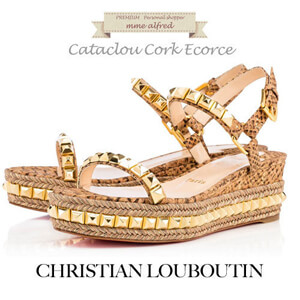 2016新色 クリスチャン ルブタンスーパーコピー CHRISTIAN LOUBOUTIN ★ Cataclou Cork Ecorce 60mm【大人気】