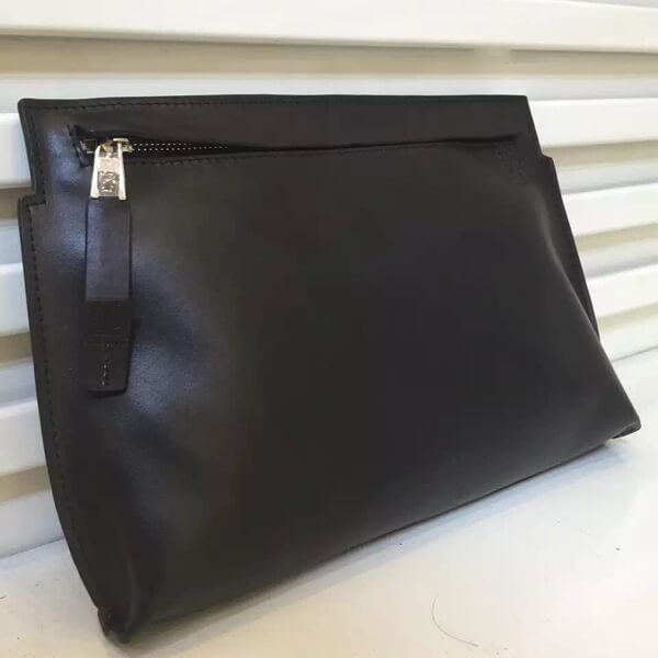 2017春夏新作 ロエベスーパーコピー クラッチバッグ ミディアム BLACK ブラック T POUCH 109 54 K36 2030 1100