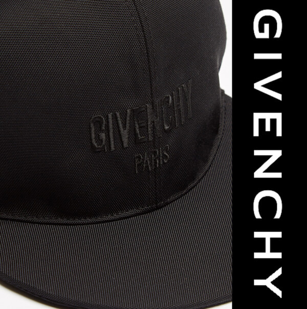 GIVENCHY(ジバンシィ) Star print canvas cap ロゴスター帽子黒