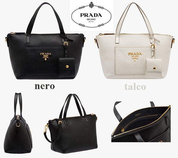 【選べる2色♪】PRADA*プラダスーパーコピー ファスナー付きカーフレザートート*1BA068