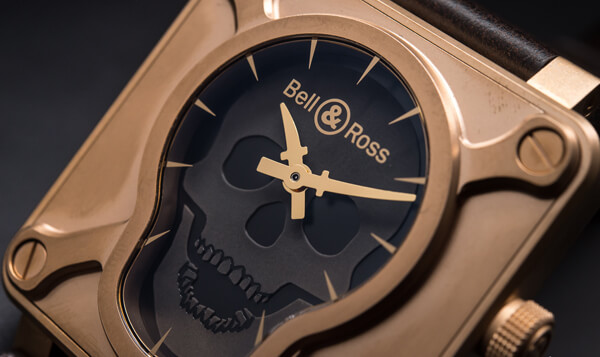 ベル＆ロスBELL&ROSS BR01 スカル ブロンズ リミテッド BR0192-SKULL-BR