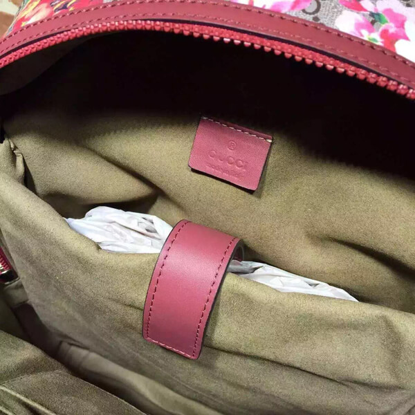 2017新作先取り☆【グッチ】グッチコピー gg シュプリーム canvas blooms backpack 405019 KU2BN 8693