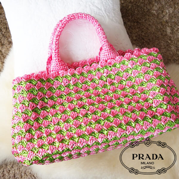 国内即納PRADA★RAFIA★ラフィアトートバックラージL★BN2302