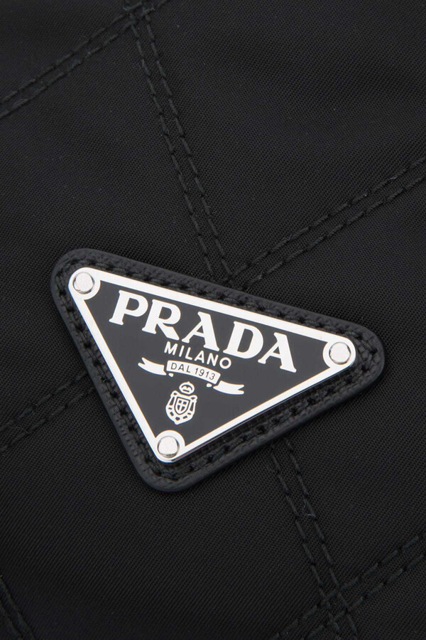 PRADA リュック ファブリック＆ファー バックパック 1BZ016V0PI2BL9