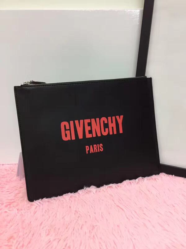 17/18AW GIVENCHY ジバンシィスーパーコピー RED LOGO SMALL CLUTCH