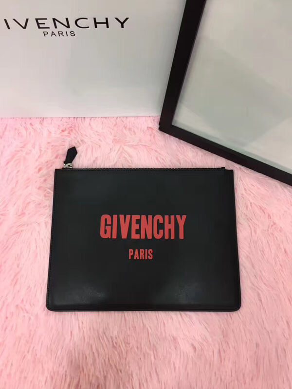 17/18AW GIVENCHY ジバンシィスーパーコピー RED LOGO SMALL CLUTCH