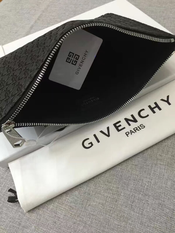 GIVENCHY ジバンシィスーパーコピー 17/18AW スターエンボスクラッチ_Black