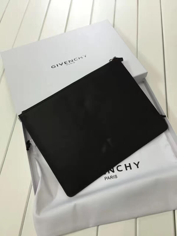 GIVENCHY ジバンシィスーパーコピー 2017新作 シルバースター ラージ クラッチバック_BLACK