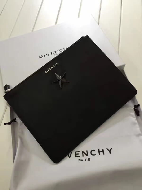 GIVENCHY ジバンシィスーパーコピー 2017新作 シルバースター ラージ クラッチバック_BLACK 06351655 008