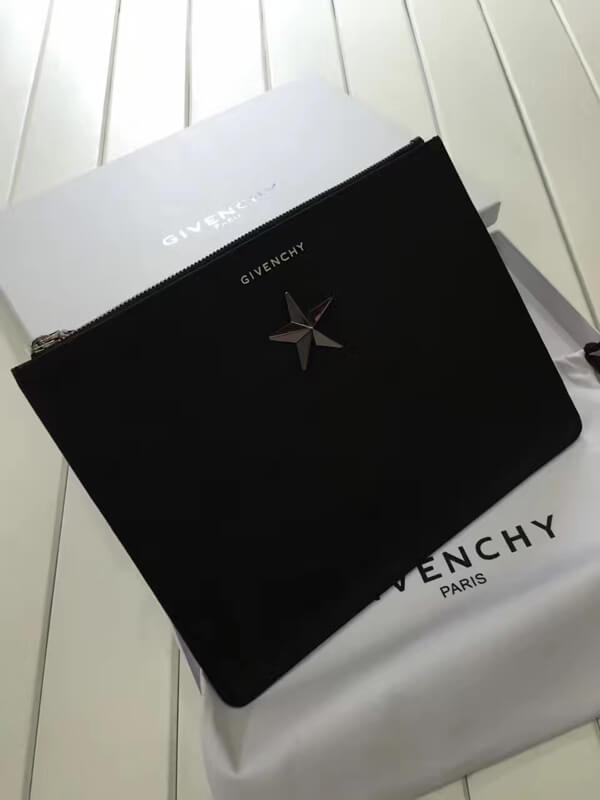 GIVENCHY ジバンシィスーパーコピー 2017新作 シルバースター ラージ クラッチバック_BLACK 06351655 008