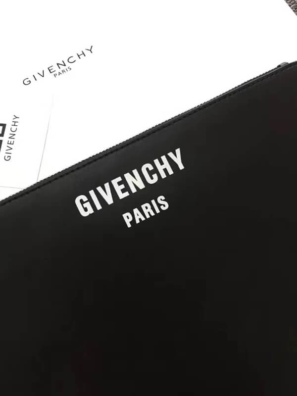 2017-18AW Collection GIVENCHY ジバンシィスーパーコピー レザー ロゴクラッチバッグ