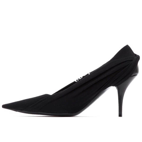 バレンシアガ スーパーコピー Black Knife pumps ロゴ パンプス