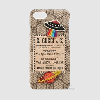 グッチ 刺繍が可愛い Courrier iPhone 6/ 7/8ケース