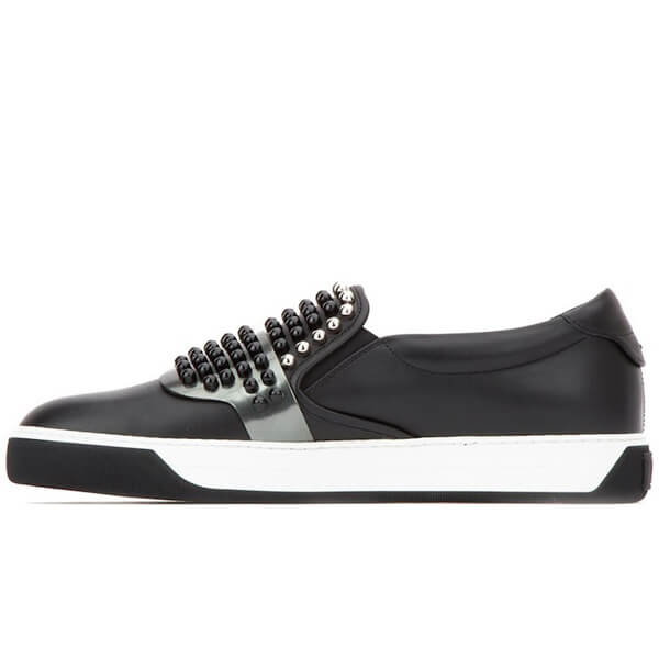 フェンディ(フェンディ) スニーカー FE1072 KARLITO STUDDED SLIP-ON SNEAKERS