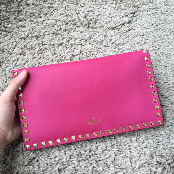 18新作 Valentino ヴァレンティノスーパーコピー Rockstud leather clutch IW13B0399NWB