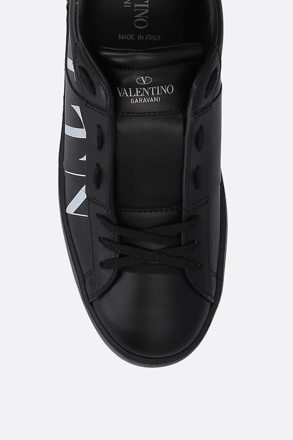 7日間返品返金保障【VALENTINO】オープンVLTNレザースニーカー 偽物☆大人気