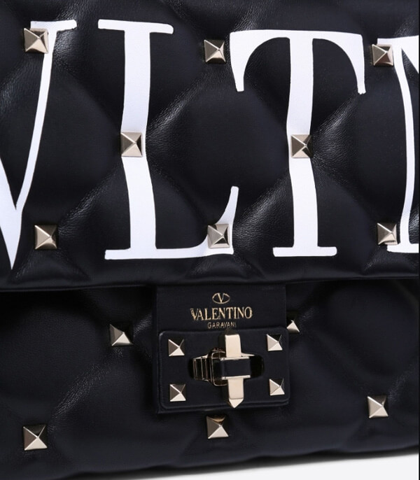 VALENTINO キャンディスタッズハンドバッグ VLTN柄