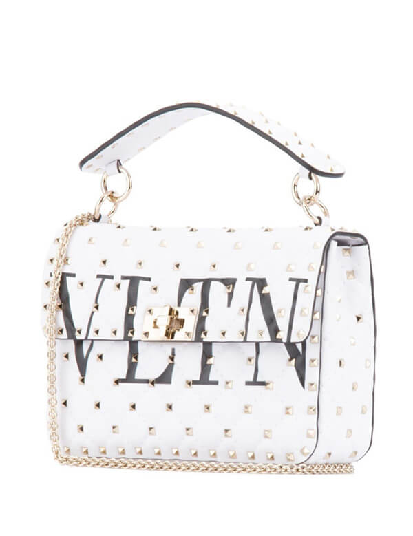 【大人気】VALENTINO VLTN ロックスタッズ トップハンドルバッグ