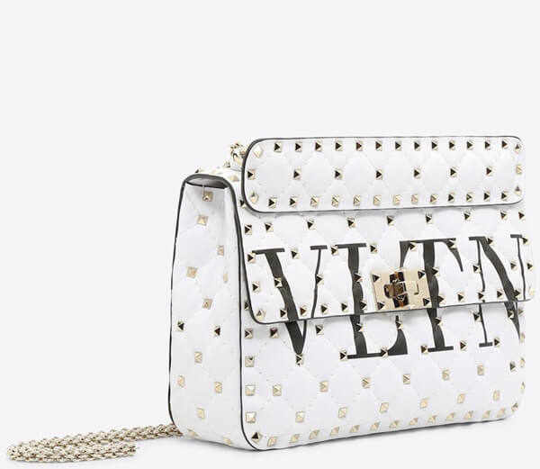 【大人気】VALENTINO VLTN ロックスタッズ トップハンドルバッグ