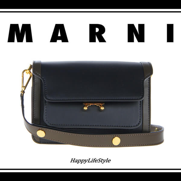 2018新作 マルニ バッグコピー マットボックスカーフスキン MINI TRUNK▼MARNI