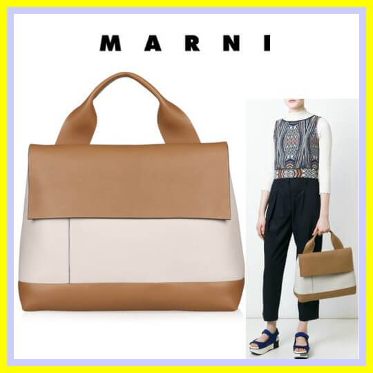 2018人気新作 VIPセール！MARNI(マルニコピー)★blockトート/2ウェイバッグ