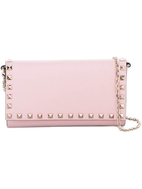 2018新作 ヴァレンティノスーパーコピー VALENTINO Rockstud chain wallet ヴァレンティノ★財布